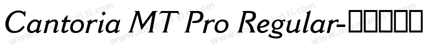 Cantoria MT Pro Regular字体转换